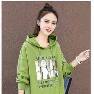 all match hooded hoodie new spring autumn loose